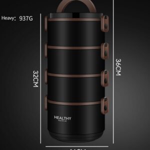 Multi Layer Microwave Oven Heating Insulated Lunch Box