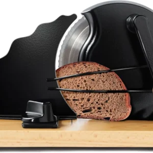 Manual Bread Slicer Adjustable Thickness | Stainless Steel Hand Crank Bread Cutter for Home & Bakery