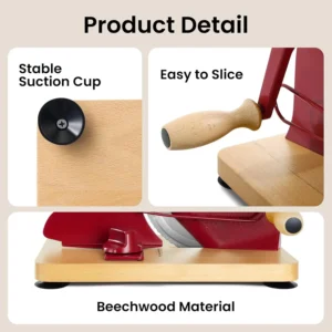 Manual Bread Slicer Adjustable Thickness | Stainless Steel Hand Crank Bread Cutter for Home & Bakery