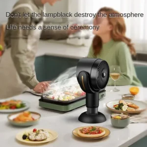 Mini Desktop Range Hood USB Rechargeable | Portable Kitchen Smoke Extractor for Cooking & Camping