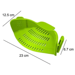 Food-grade Silicone Rubber Draining Basket Noodle Vegetable Washing Colander Household Gadget Leakproof Drainer Strainer