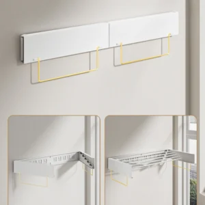 Wall Mounted Folding Clothes Drying Rack | Space Saving Laundry Hanging Rack Stainless Steel