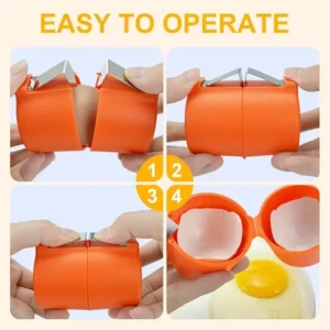 Egg Shell Opener & Separator Tool | Handheld Egg Cracker Kitchen Gadget