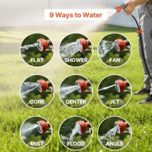 Retractable Garden Hose Reel Wall Mounted 1/2" | Automatic Rubber Hose for Car Wash & Gardening