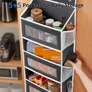 Hanging Closet Organizer Door Storage Rack | Multi-Layer Clothes & Shoe Storage Bag