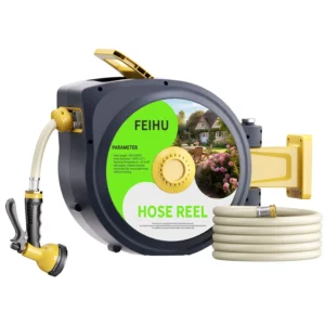 Retractable Garden Hose Reel Wall Mounted 1/2" | Automatic Rubber Hose for Car Wash & Gardening