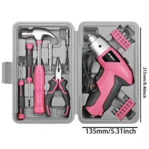 USB Rechargeable Electric Screwdriver Set 3.6V | Portable Tool Kit with Drill Bits