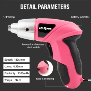 USB Rechargeable Electric Screwdriver Set 3.6V | Portable Tool Kit with Drill Bits